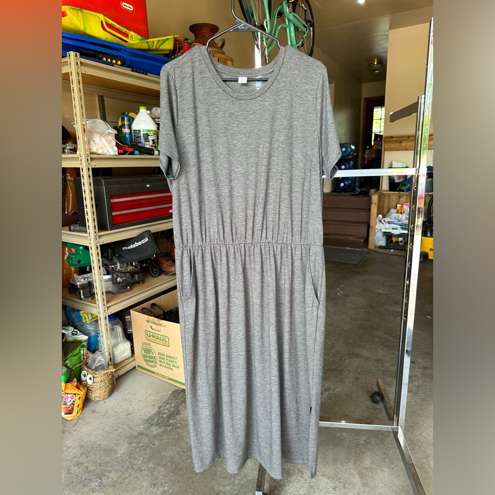 Old Navy T-shirt dress, elastic cinched waste